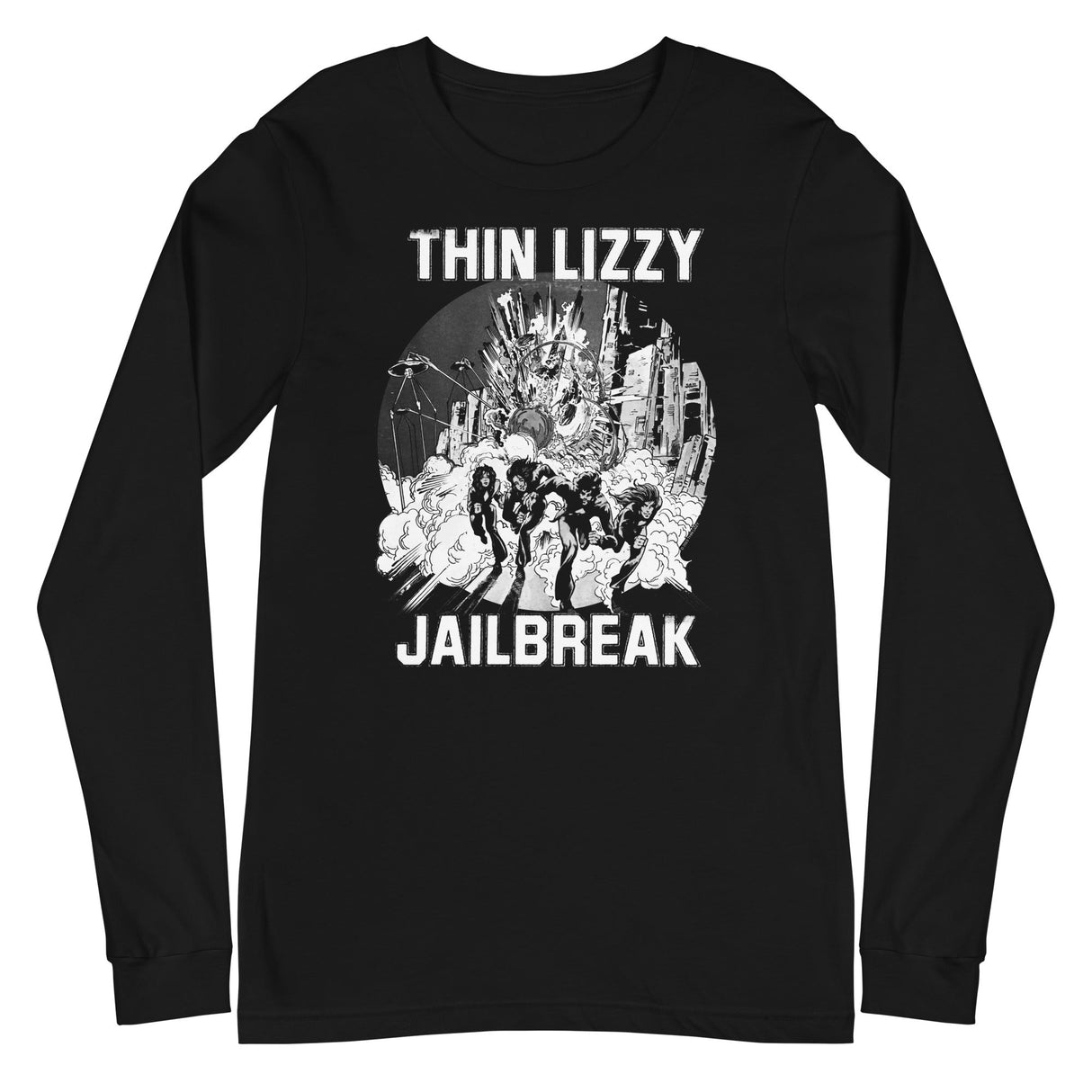 Thin Lizzy - White Jailbreak Long Sleeve T-Shirt ()