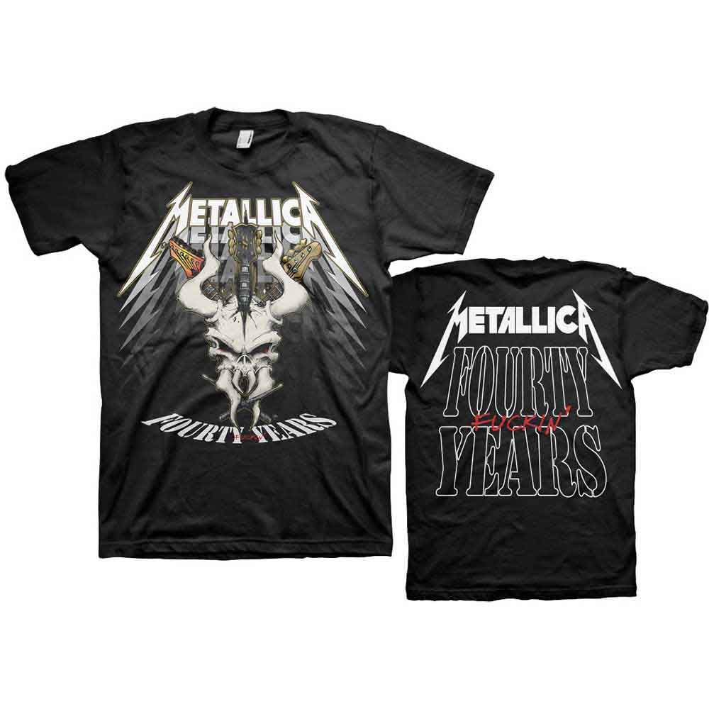 Camiseta del 40 aniversario de Metallica: Cuarenta años