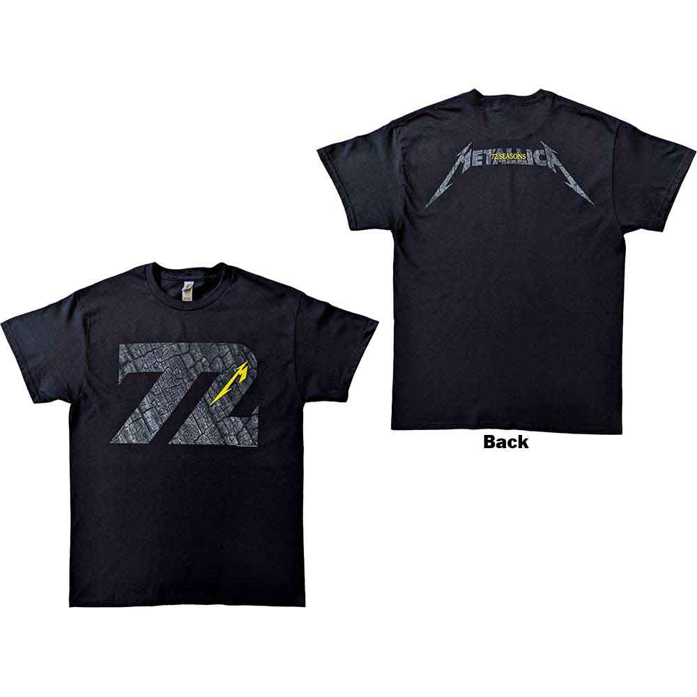 Camiseta con el logotipo carbonizado de Metallica 72 Seasons