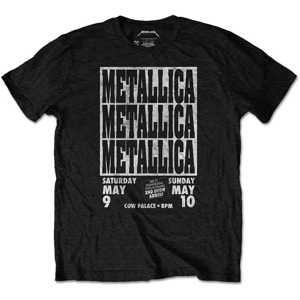 Camiseta de Metallica Cow Palace