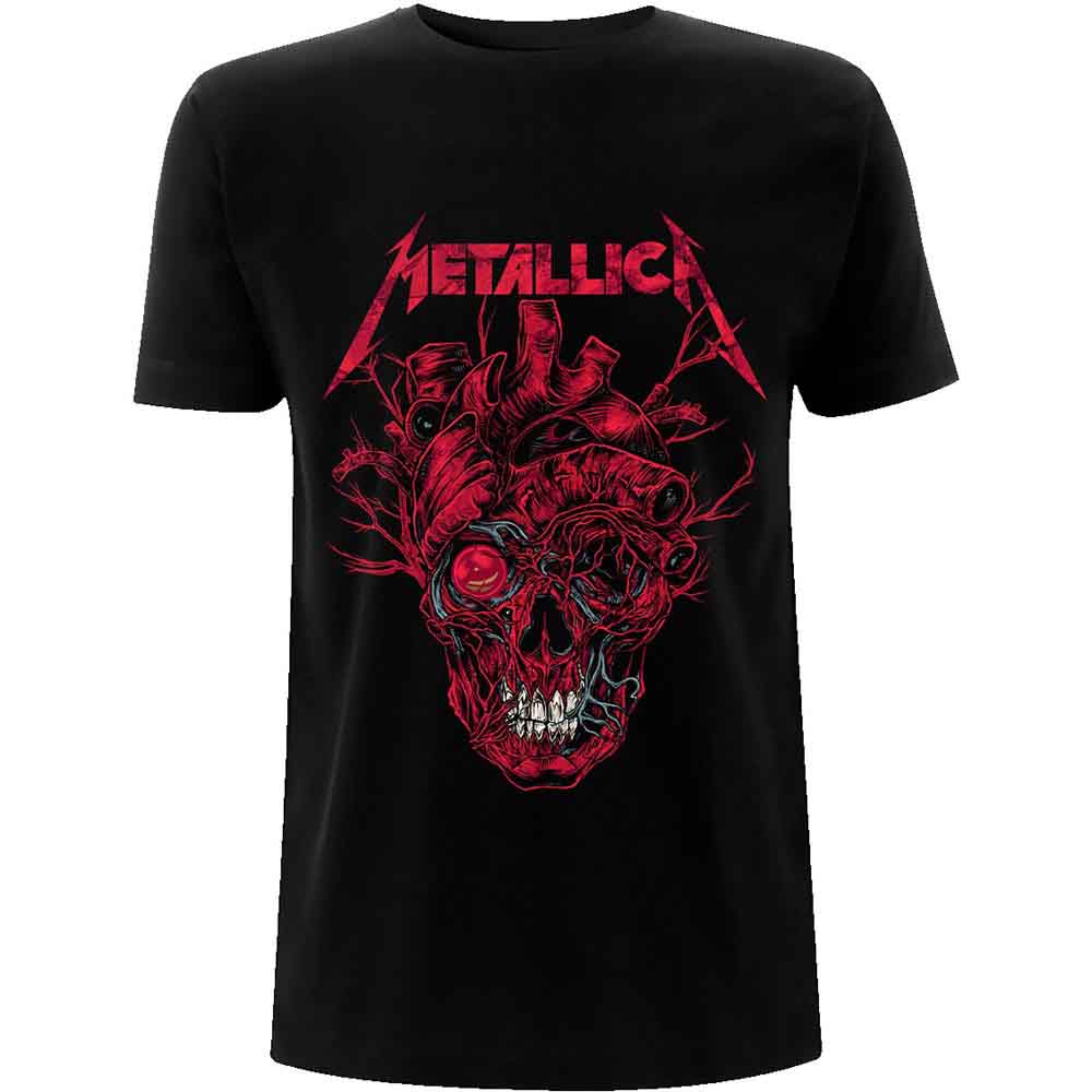 Camiseta con calavera de corazón de Metallica