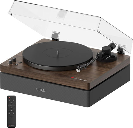 Monostereo One Stop - AudioSource Record Player, All-in-one Turntable with 2.1 Channel Built-in Speaker [Turntables]