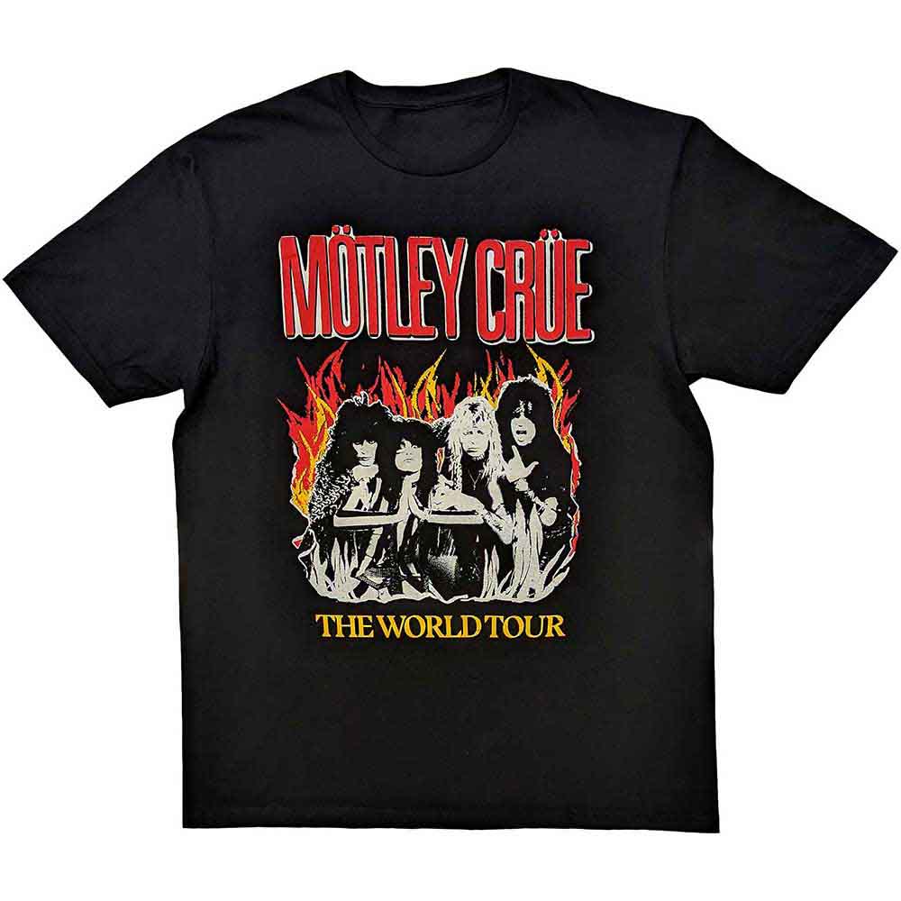 Motley Crue Vintage World Tour Flames [T-Shirt]