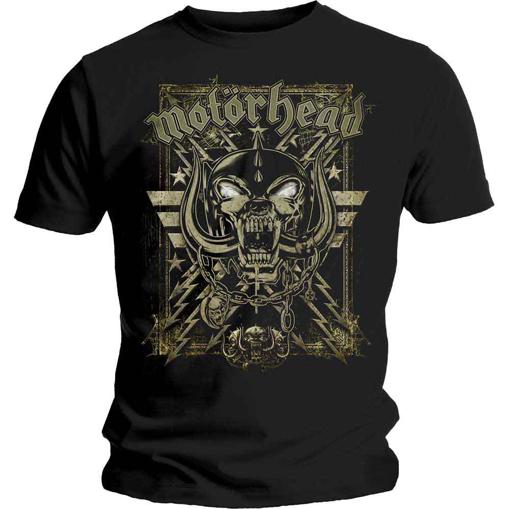 Camiseta con el cerdo de guerra con telaraña de Motörhead