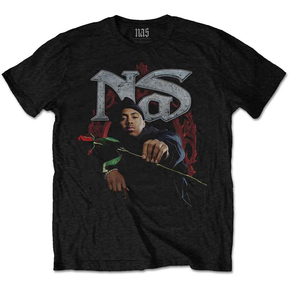 Camiseta Nas Red Rose