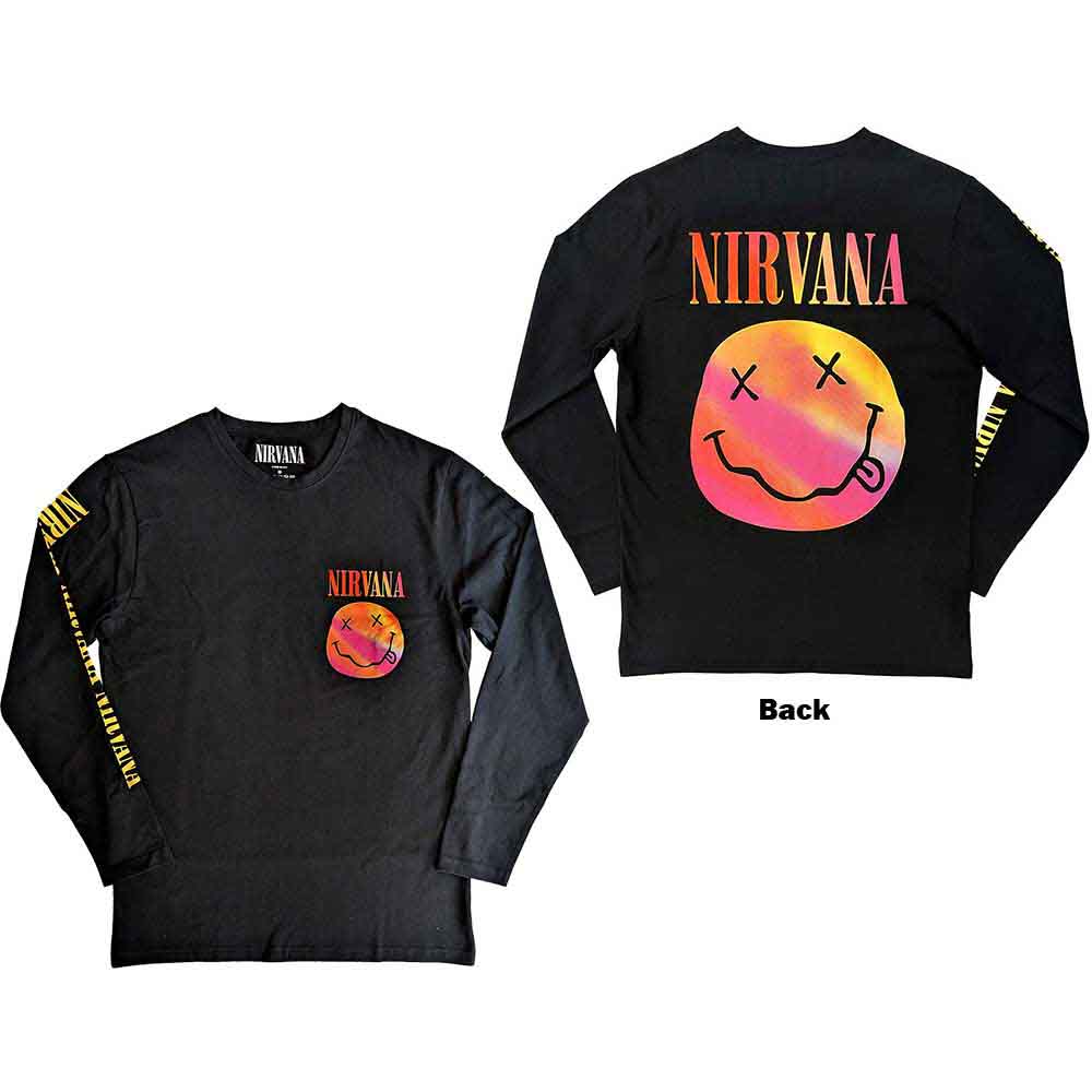 Nirvana Gradient Happy Face [L/S Shirt]