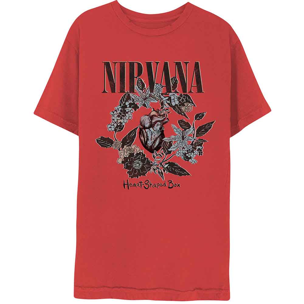 Camiseta Nirvana con forma de corazón