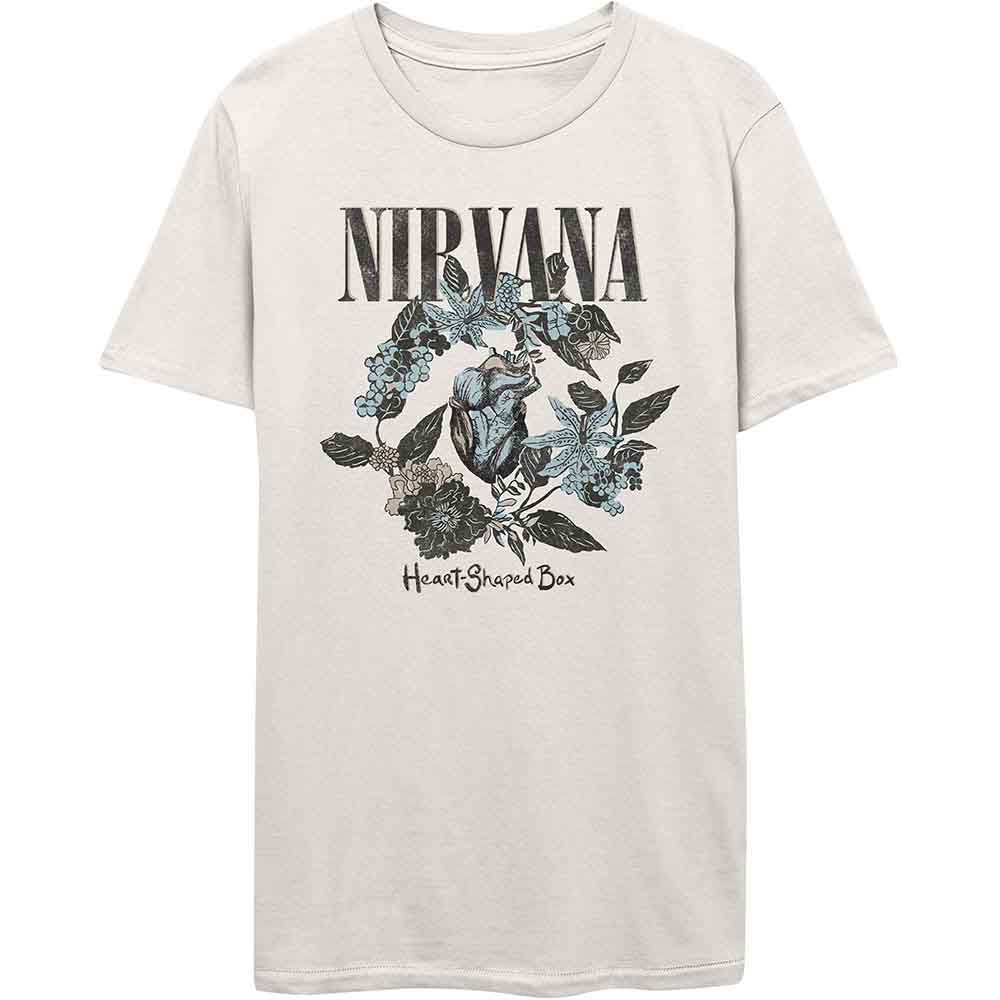 Camiseta Nirvana con forma de corazón