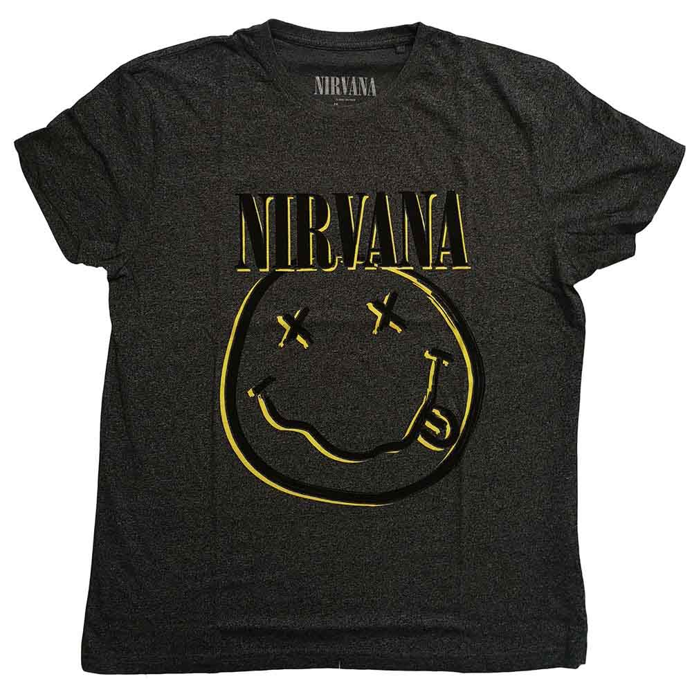 Camiseta Nirvana Inverse con cara feliz