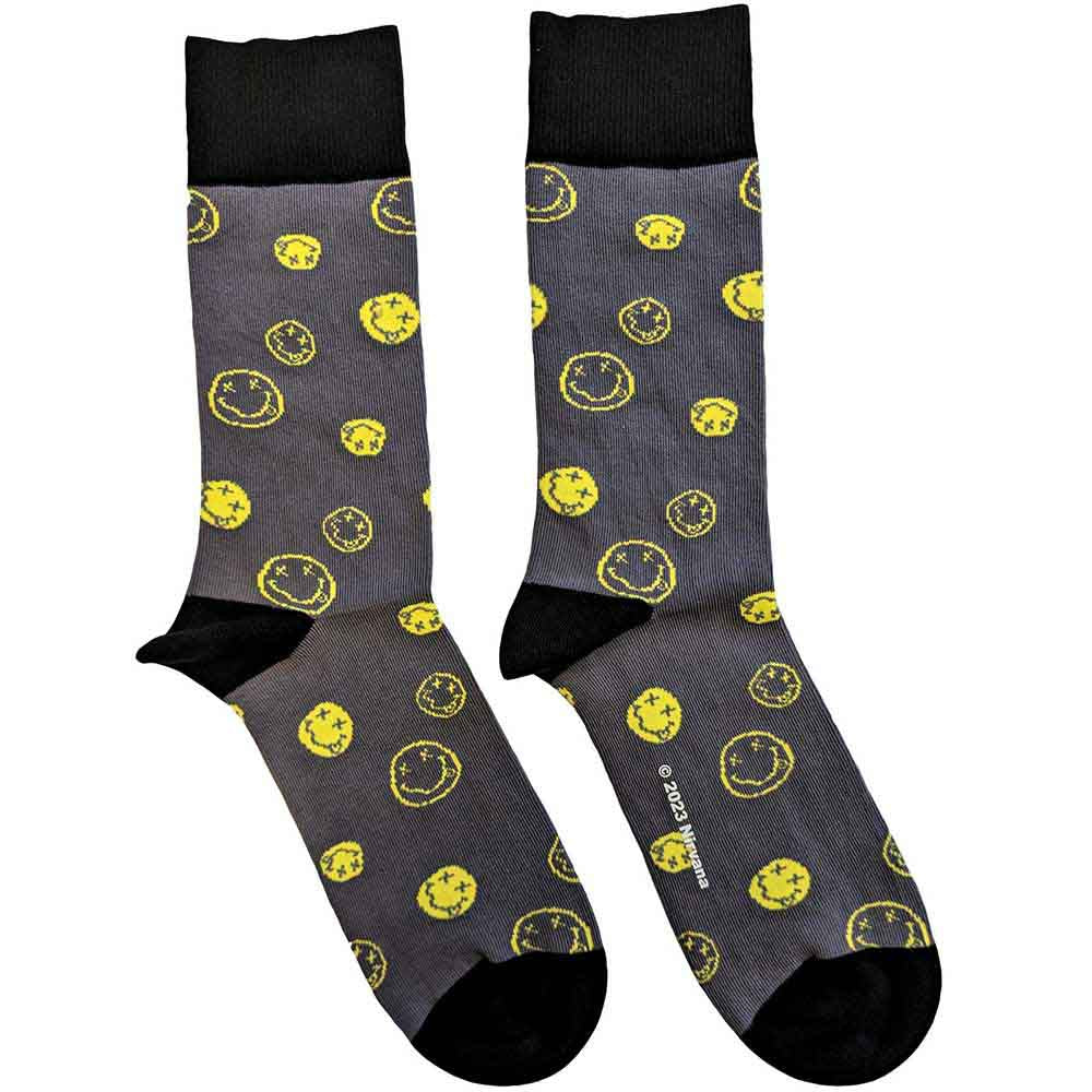 Nirvana Mixed Happy Faces [Socks]