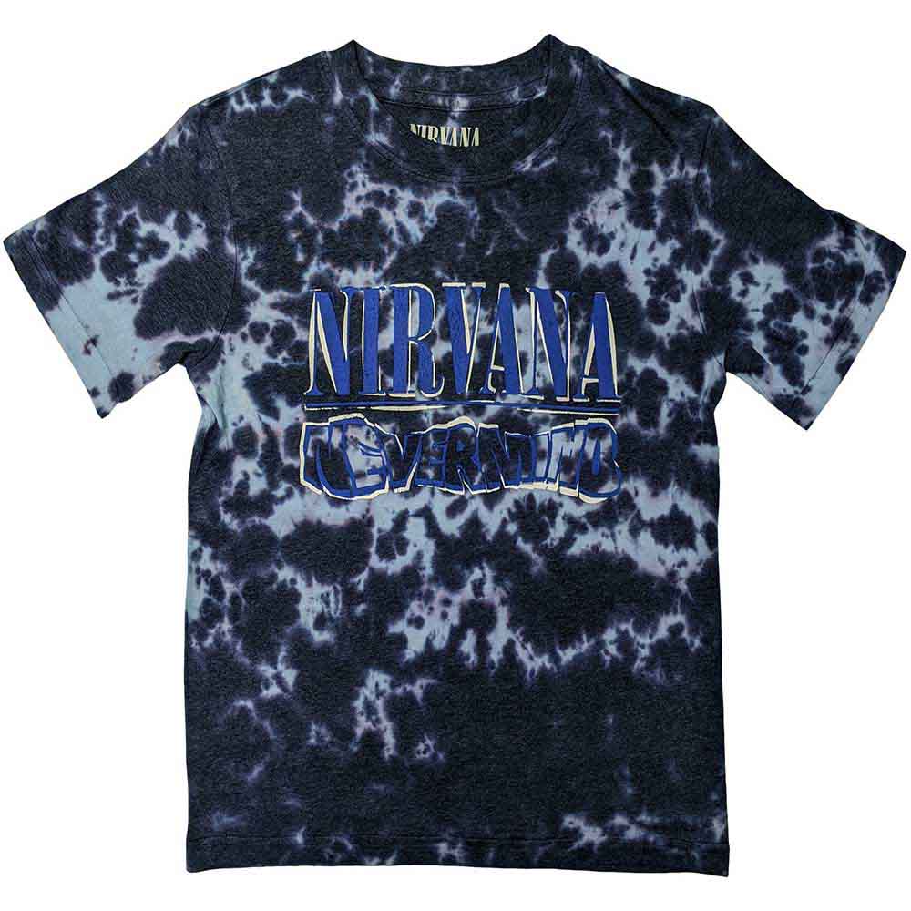 Camiseta con el logotipo ondulado de Nirvana Nevermind