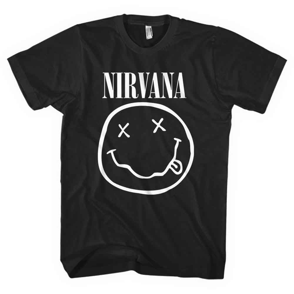 Nirvana White Happy Face [T-Shirt]