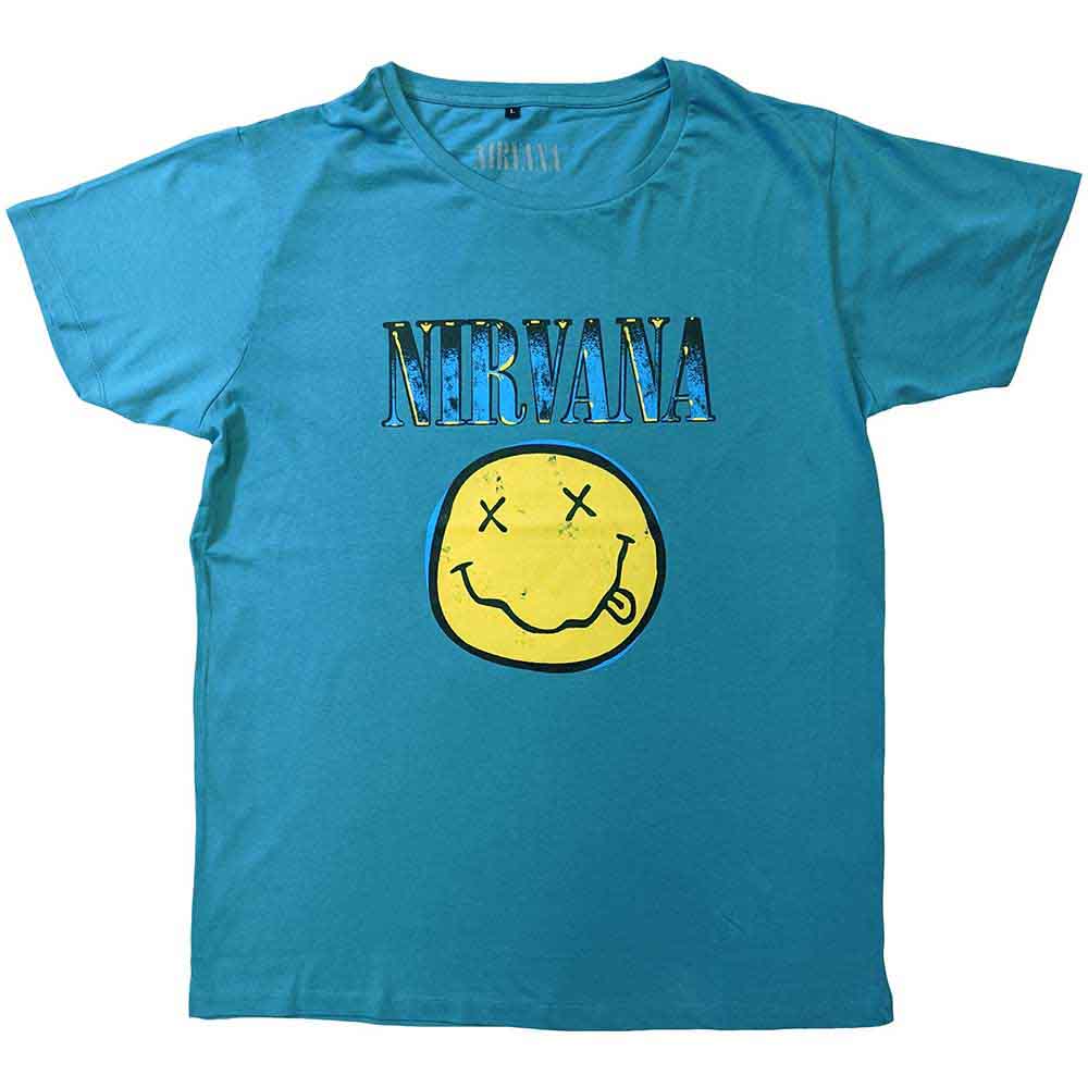 Camiseta Nirvana Xerox con cara feliz