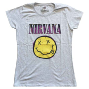 Nirvana Xerox Happy Face Pink [T-Shirt]