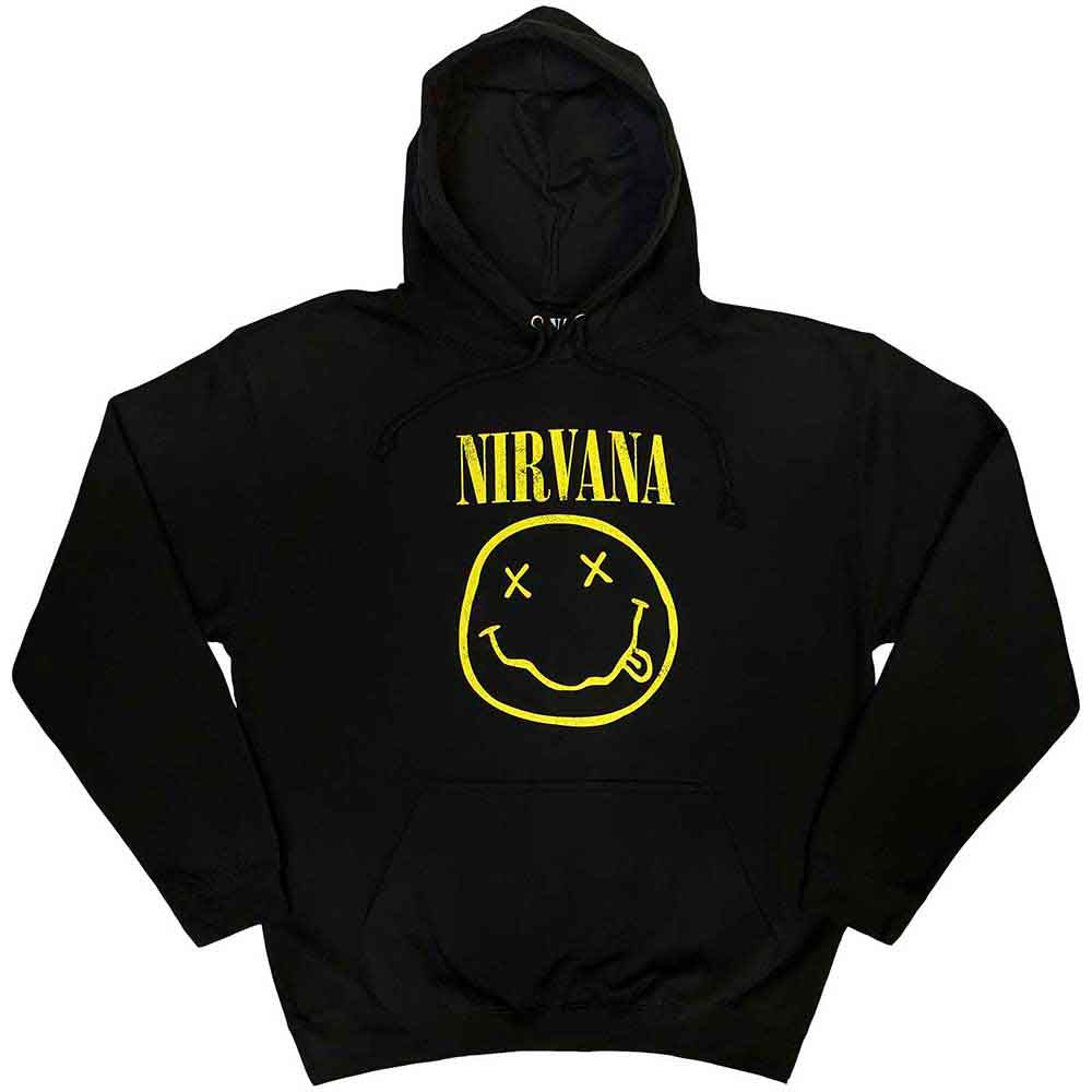 Sudadera con cara feliz amarilla de Nirvana