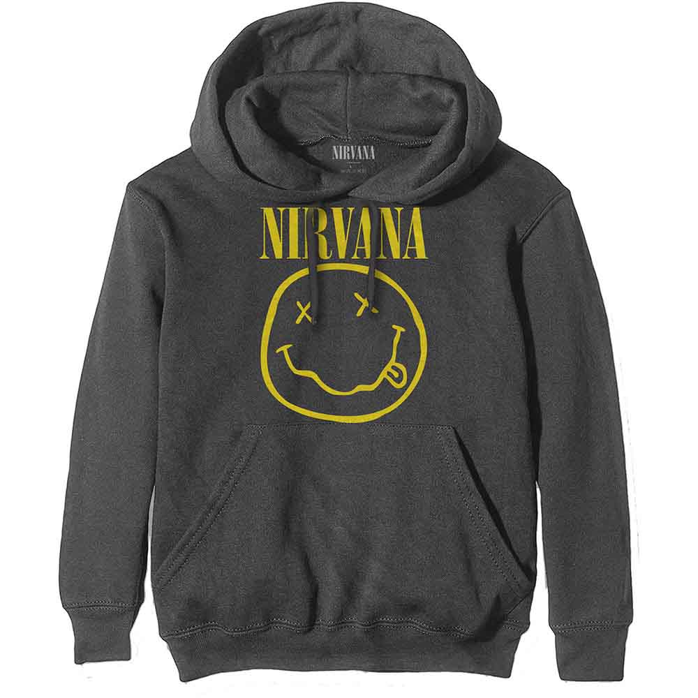 Sudadera con cara feliz amarilla de Nirvana