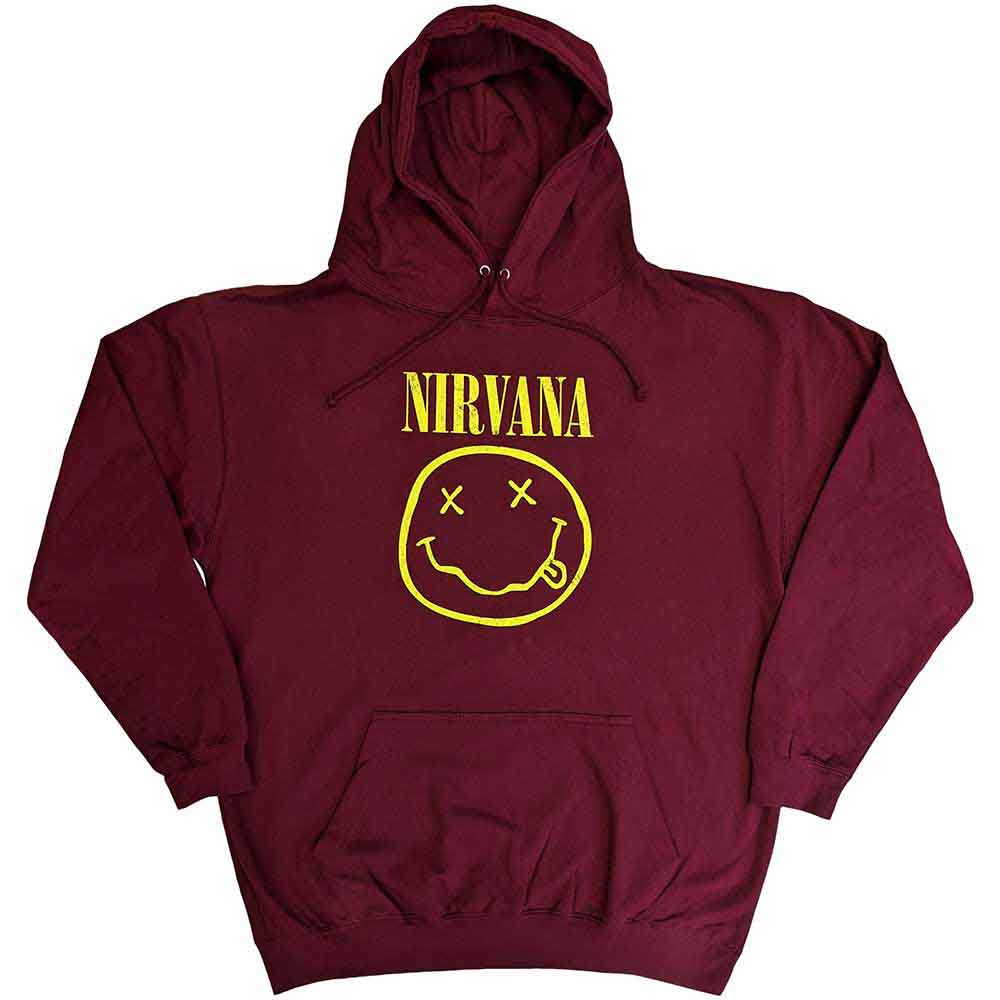 Sudadera con cara feliz amarilla de Nirvana