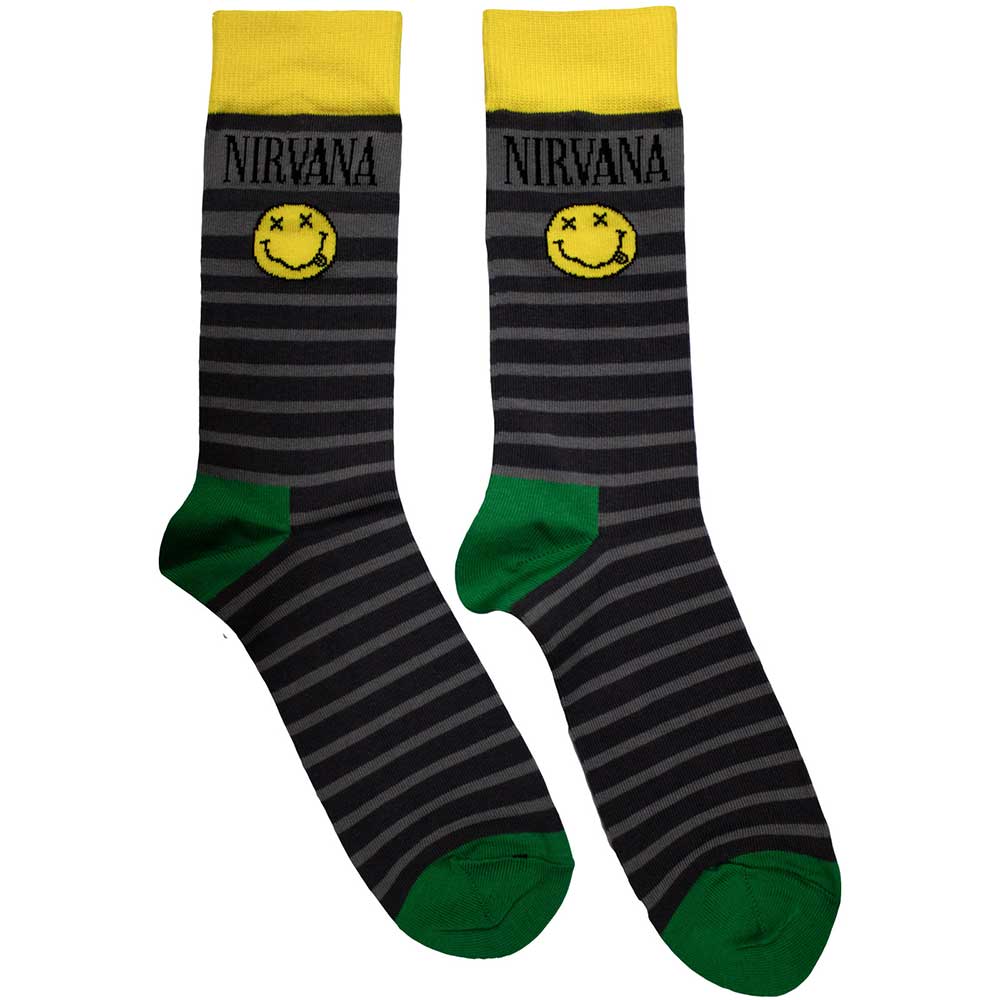 Yellow Smiley Pattern (Socks)