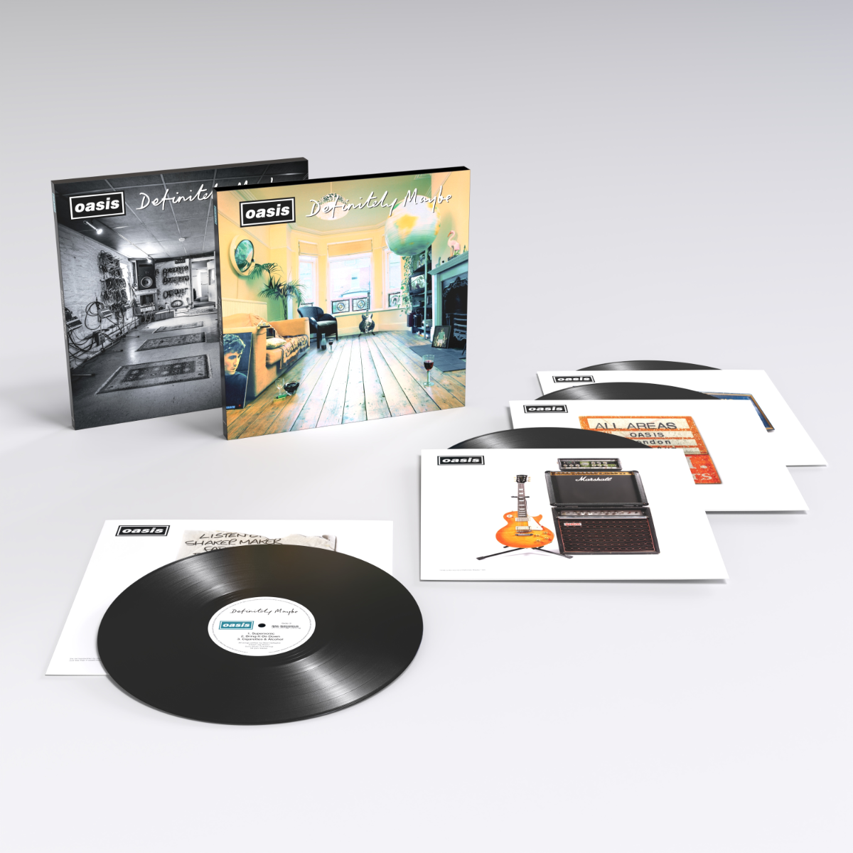 Oasis Definitely Maybe : 30th Anniversary Edition (Bonus Tracks, New Artwork) (4 LP Box Set) [Records & LPs]