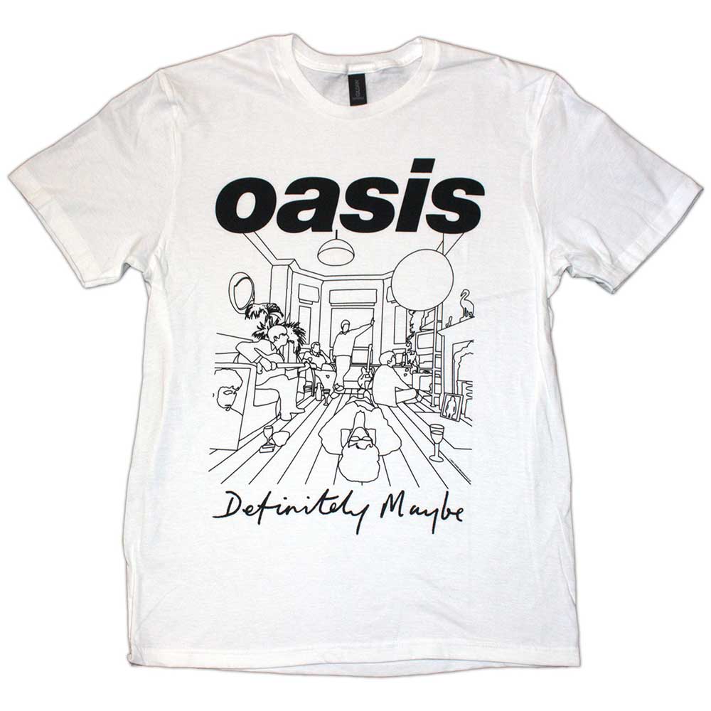 Rock Band Apparel - Oasis Definitely Maybe Line Drawing [T-Shirt