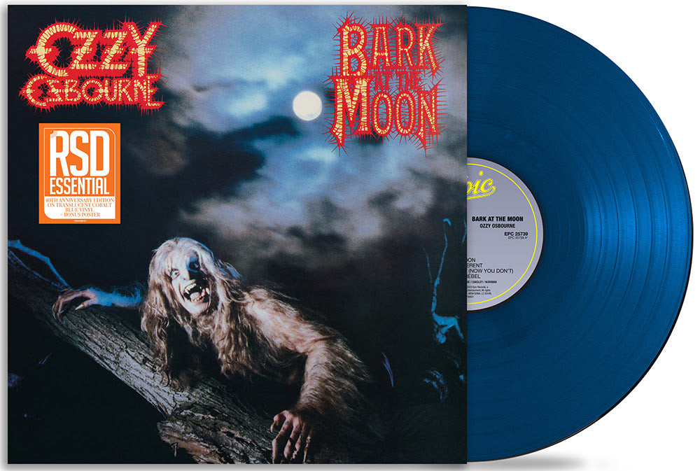 Ozzy Osbourne Bark At The Moon: Edición del 40 aniversario (exclusiva de la editorial indie, vinilo translúcido de color azul cobalto) [Discos y LP]