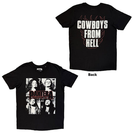 Pantera - Cowboys From Hell Flames Unisex T-Shirt (Black) [Apparel]