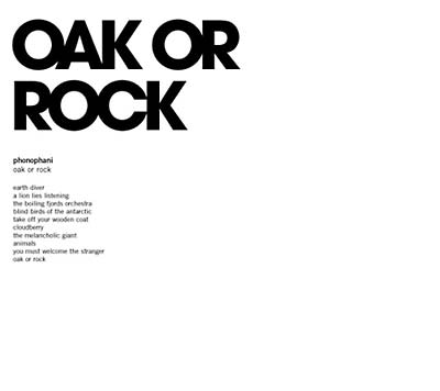 Oak or Rock (CD)