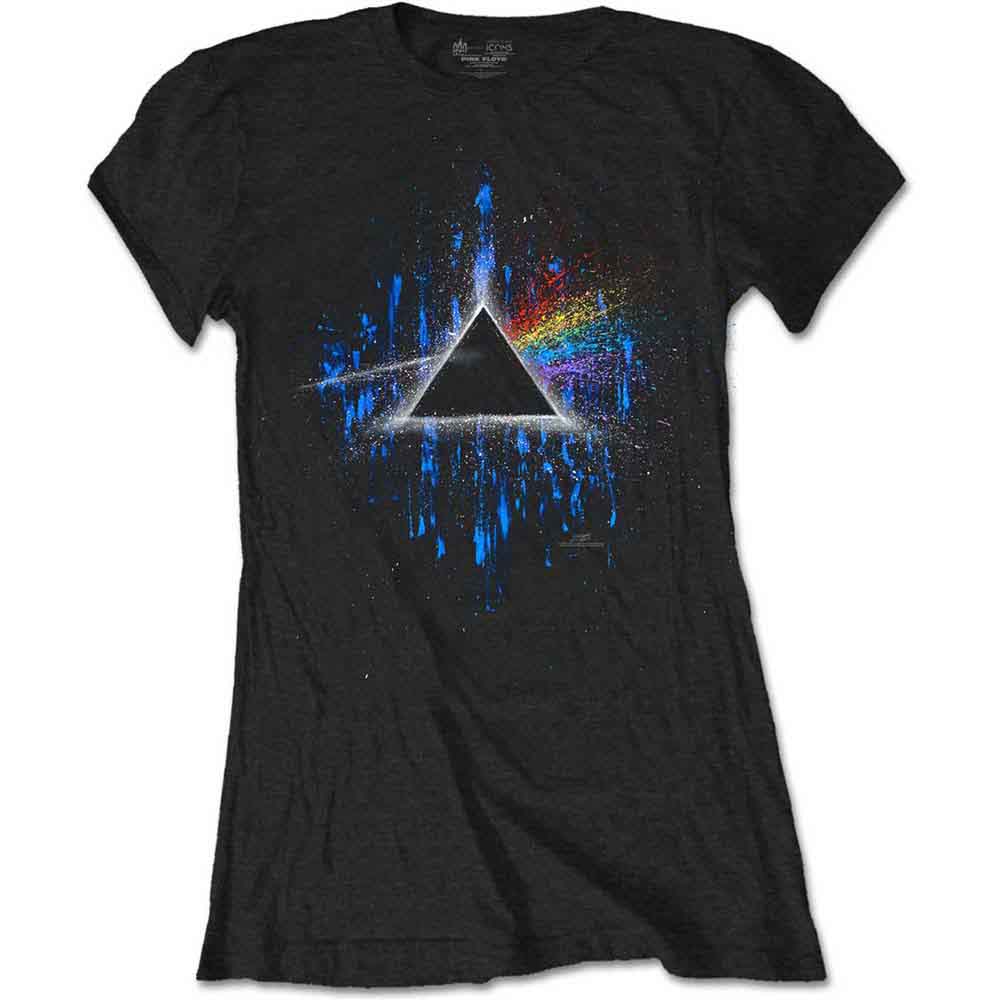 Pink Floyd Dark Side of the Moon Blue Splatter [Short Sleeve Tee]