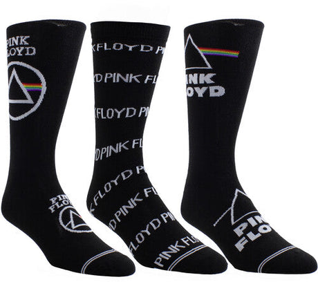 Pink Floyd - Perri's - Pink Floyd - Crew Socks (3 Pack Collector Guitar Shape Tin) (Large Item, Socks, 3 Pack) [Socks]