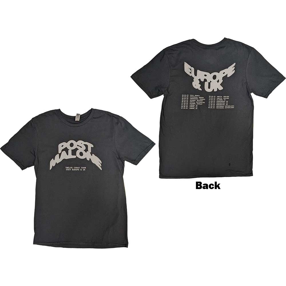 Post Malone Curved Logo 2023 Tour Dates [T-Shirt]