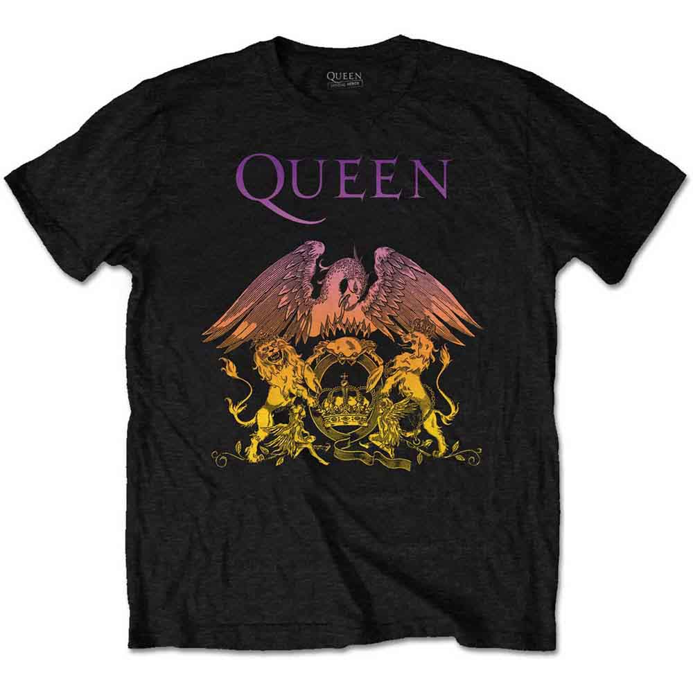 Camiseta con el escudo de la reina en degradado