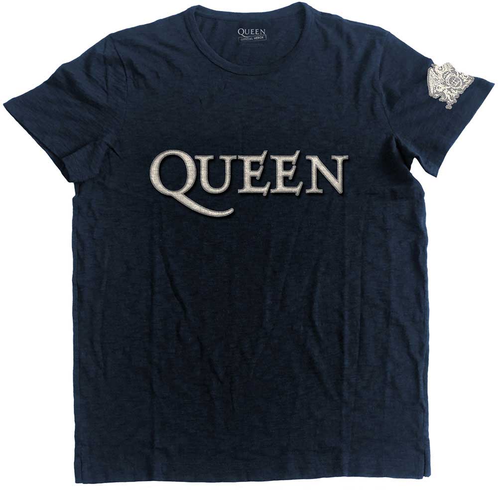 Camiseta con el logotipo y el escudo de la reina