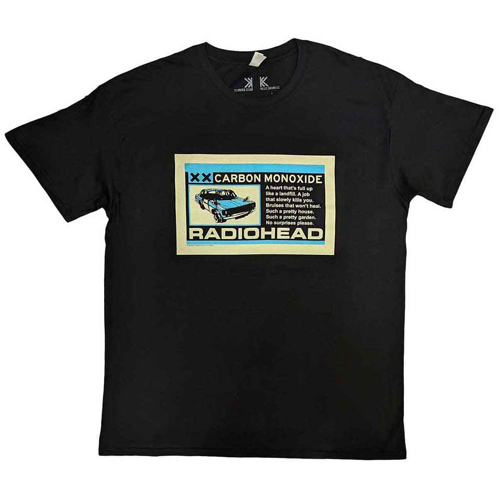 Camiseta con parche de carbono de Radiohead