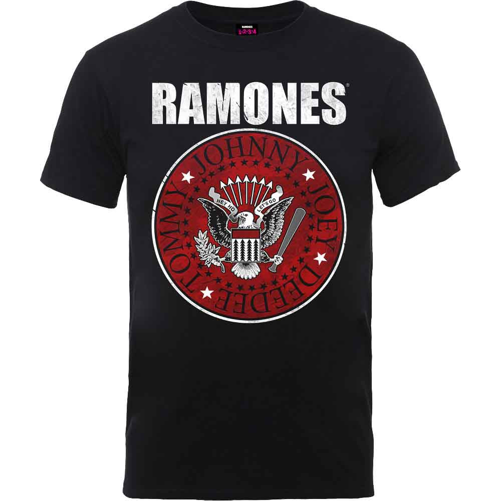 Camiseta con el sello de relleno rojo de Ramones