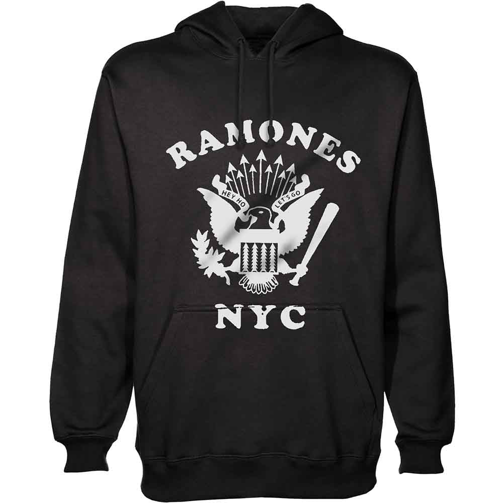 Sudadera con capucha de la ciudad de Nueva York con el águila retro de los Ramones