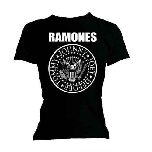 Camiseta de manga corta con el sello de Ramones