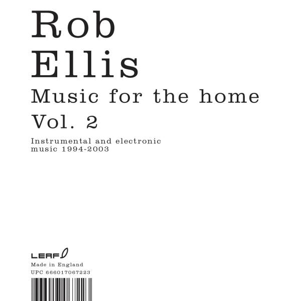 Rob Ellis Música para el hogar Vol II [CD de música]