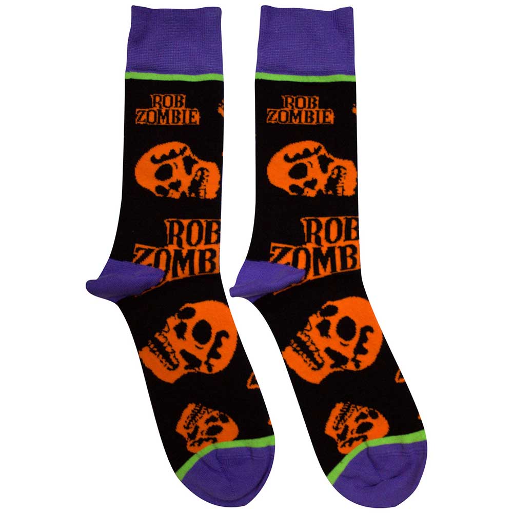 Orange Skulls (Socks)