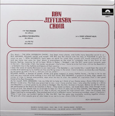 Ron Jefferson Choir (180g) (Vinyl)