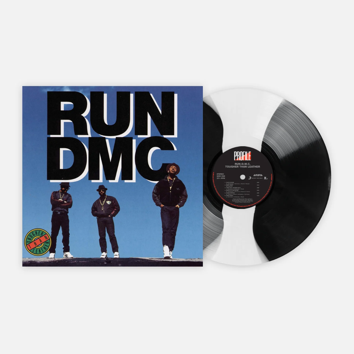 RUN-DMC Tougher Than Leather (Limited Edition, Black & White Stripe Colored Vinyl) [Records & LPs]