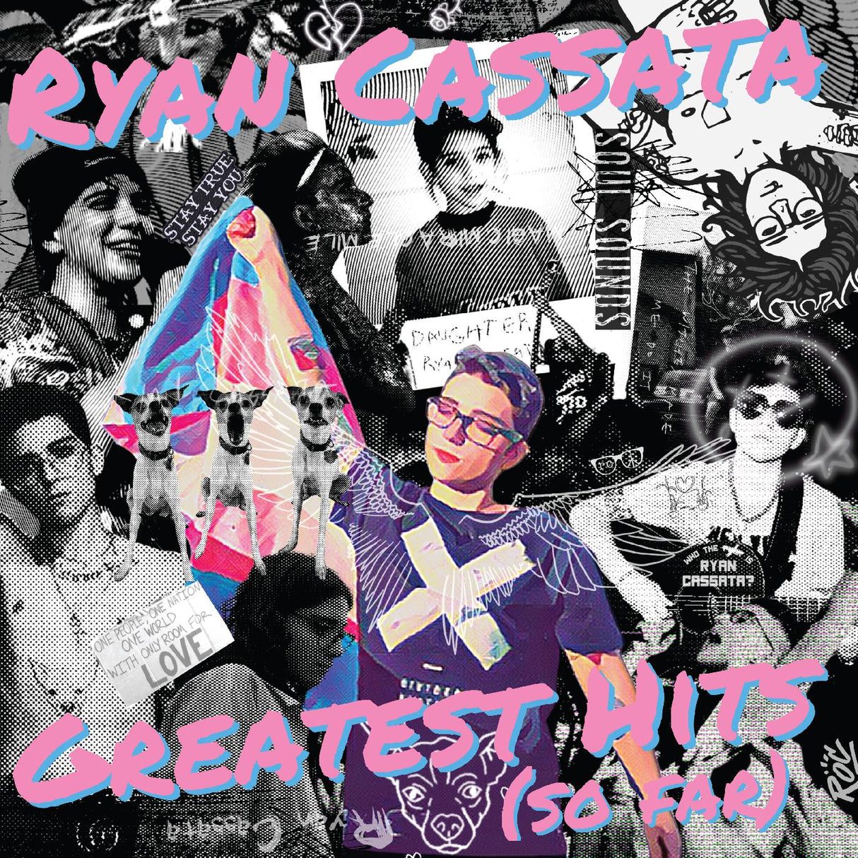 Ryan Cassata Greatest Hits (So Far) (TRANSLUCENT WITH BLUE & PINK SPLATTER VINYL) [Records & LPs]