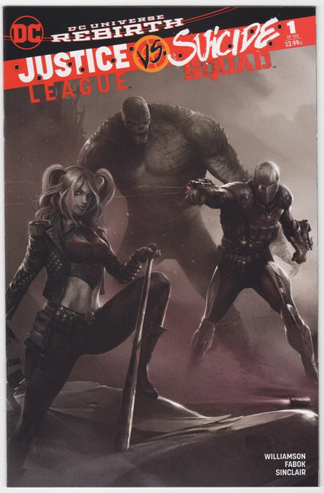 Justice League Vs Suicide Squad #1 Francesco Mattina Connecting B&W Variant Set of 2 (12/21/2016) Dc