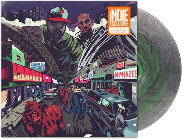 Sean Price & M-Phazes Land Of The Crooks (Indie Exclusive, Colored Vinyl, Green, Smoke) [Vinyl] - Apocalypse Vinyl