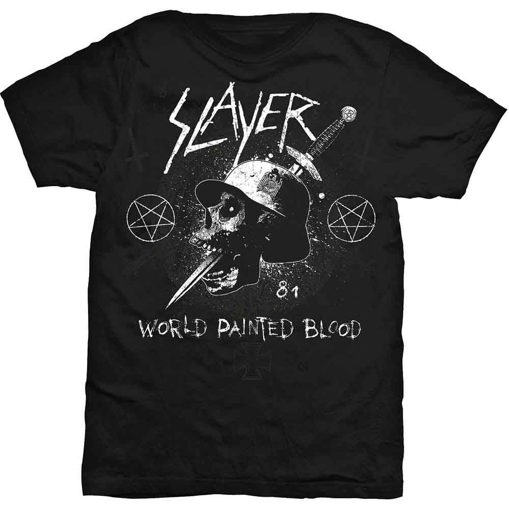 Camiseta con calavera y daga de SLAYER