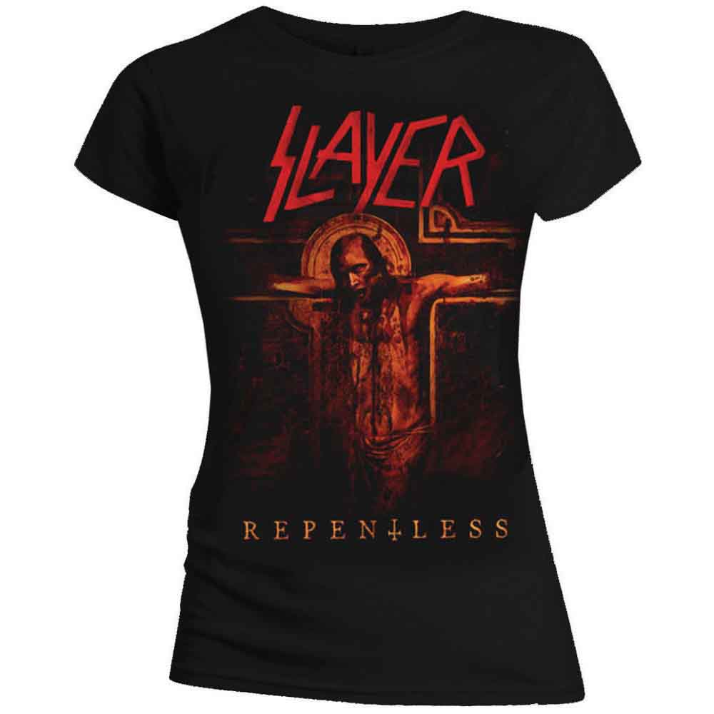 SLAYER Crucifijo sin arrepentimiento [Camiseta de manga corta]