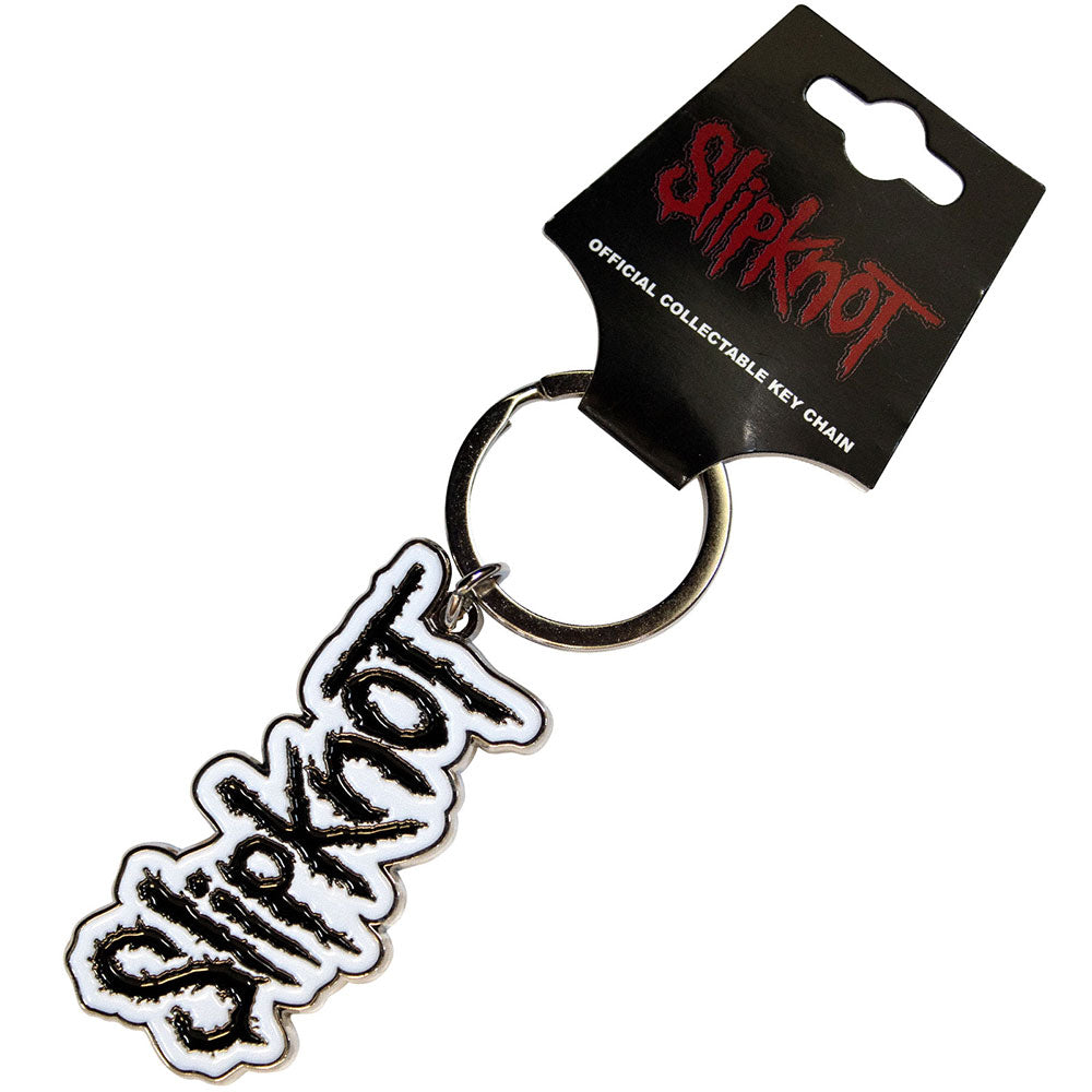 Slipknot Black Logo White Border [Keychain]