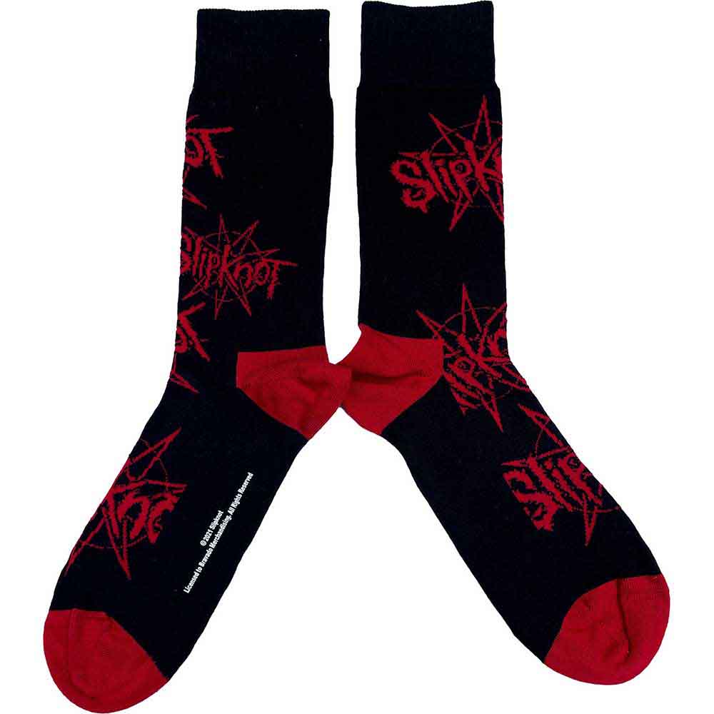 Calcetines con el logotipo de Slipknot y Nonagram