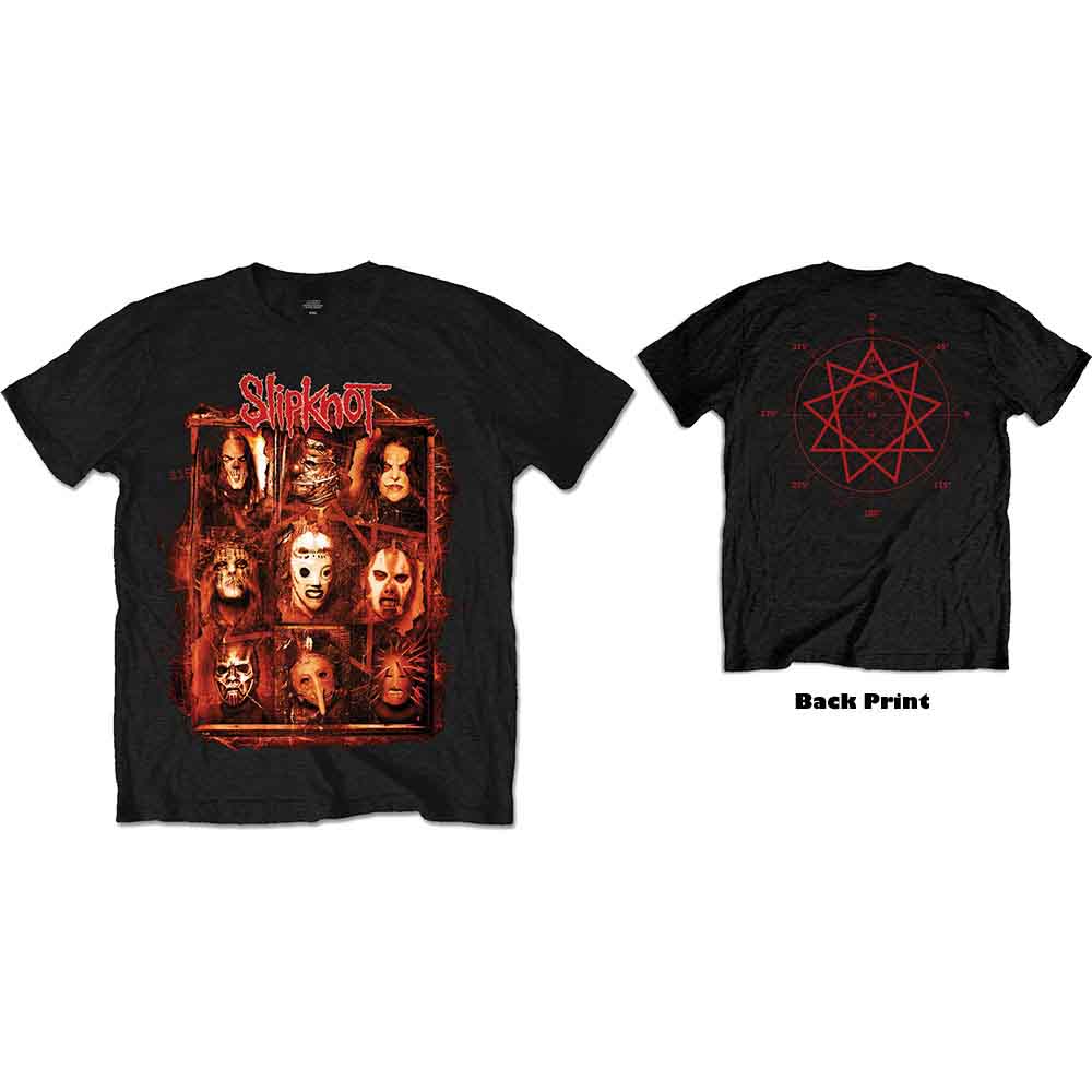 Camiseta con cara oxidada de Slipknot