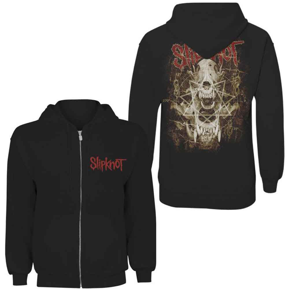 Sudadera con capucha y dientes de calavera de Slipknot