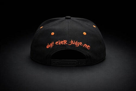 Slipknot - Slipknot - Embroidered Logo with Don't Judge Underbill - 6 Panel Flatbill Snapback Cap - Black/Red [Hat]